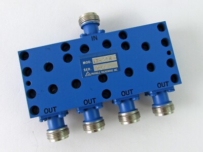 Triangle Microwave YF-46N 4-Way Type N/F Wilkinson Power Divider / Combiner