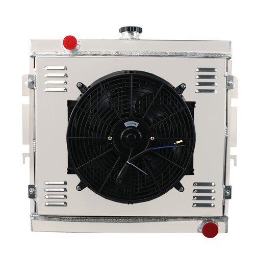 3Row Radiator+Fan+Shroud Relay Fit Chrysler Valiant CL CM 4.3 VJ VH VK V8 Petrol - Picture 2 of 21