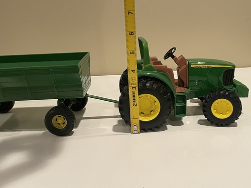 Ertl John Deere Tractor & Hay Wagon 1/32 Plastic Farm Horse Ranch - Picture 14 of 15