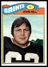 1977 Topps #117 John Hill RC New Orleans Saints