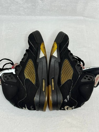 Jordan 5 OG Nike Air Mid Metálico Plateado Negro - Talla 9 - Imagen 9 de 16