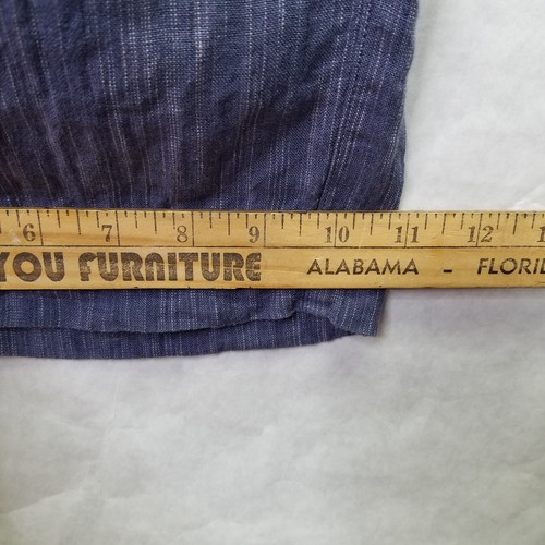 Athleta Retreat Linen Pants Women's L Blue High Rise Wide Leg Pull On Chambray - Picture 18 of 18