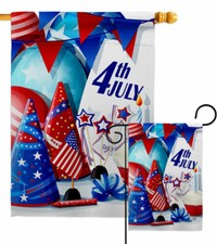 Celebrate 4th of July Garden Flag Fourth Patriotic Decorative Yard House Banner