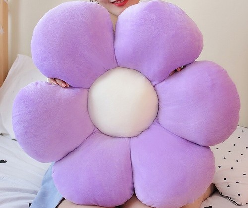 Purple Sunflower 12" Pillow Cushion Stuffed Animal Plush Toys Doll Kids Gifts - Picture 3 of 3