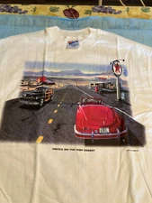 NIB Vintage 90's "Mecca On The High Desert" Texaco Graphic T Shirt White L 