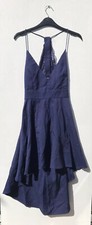 Yoins Size M Navy Blue Backless Floral Formal Dress Prom Bnwt