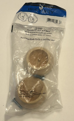 John Stearling  - RP-0038-HD25 - Wood Closetpole Socket - NEW