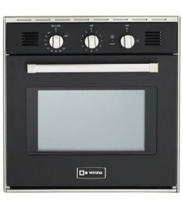 24 inch gas wall oven black