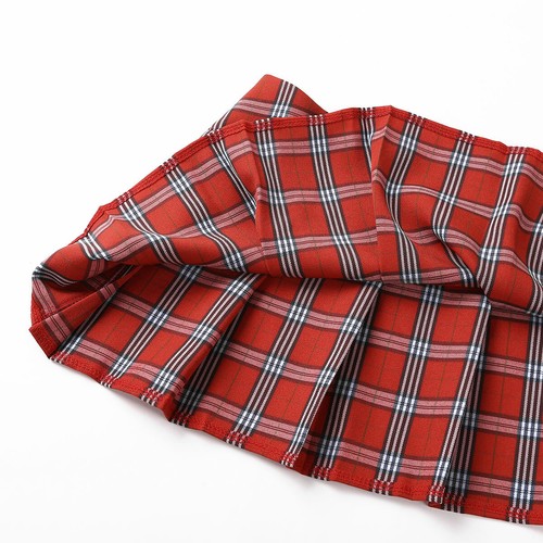 Sexy Girl's Tartan Skater Skirt Micro Mini Fancy Dress Pleated Costume Plaid - Picture 9 of 41