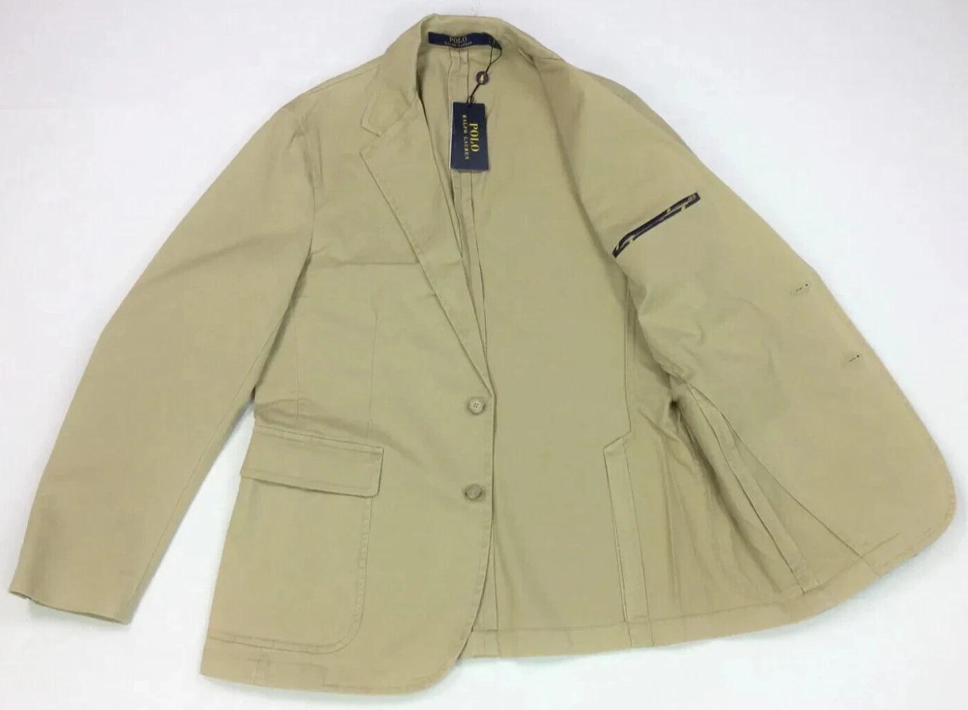 Polo Ralph Lauren Stretch Cotton Chino Preppy Blazer Jacket Sport Coat Gentleman image 5