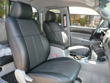 Clazzio Pvc Synthetic Leather Seat Covers For 2005-2008 Toyota Tacoma Double Cab Clazzio Pvc Synthetic Leather Seat Covers For 2005-2008 Toyota Tacoma Double Cab