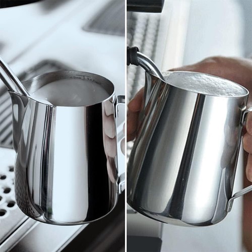 Stainless Steel Milk Frothing Pitcher Cappuccino Pitcher Pouring Jug Esp - Picture 6 of 11