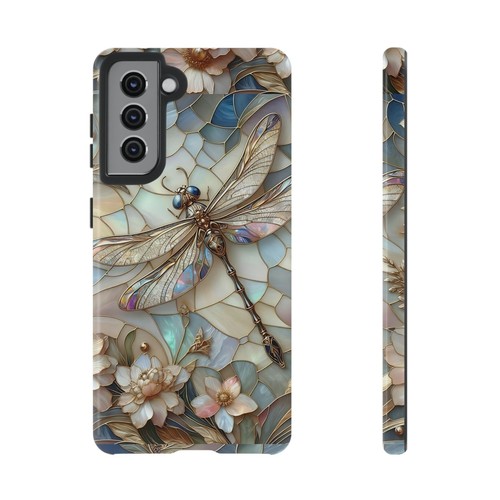 Luna Dragonfly Phone Case, Mother of Pearl Effect Phone Cover | X96 - 第 239/266 張圖片
