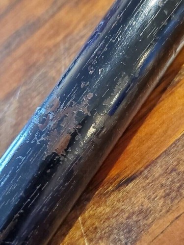 Sterling Silver Crook Head Handle Georgian Era Black Wooden Walking Stick Cane - Picture 5 of 14