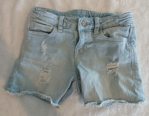 Girls Gap Kids Jean Shorts Adjustable Waist Size 6 Regular - Picture 18 of 18