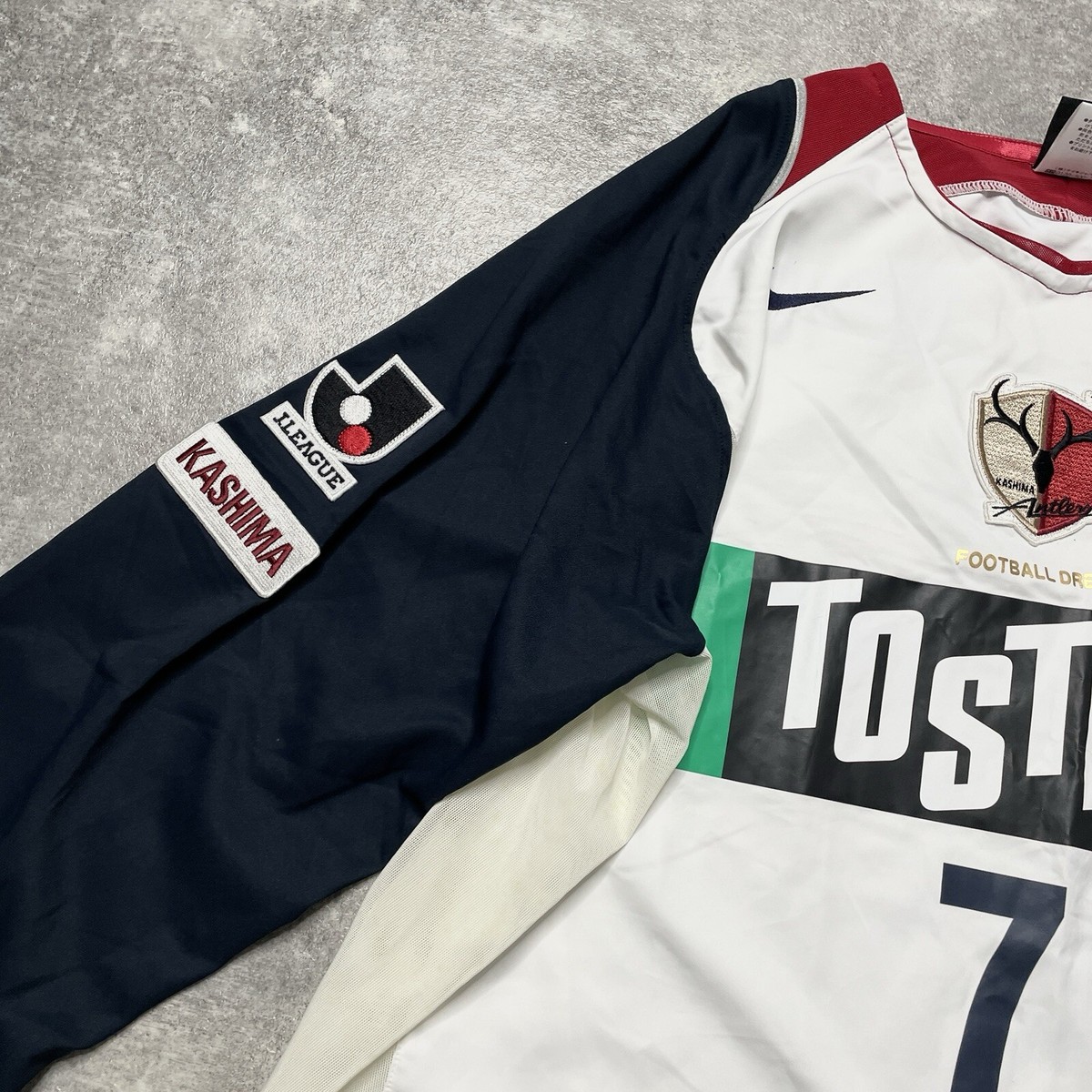 2004-2005 NIKE Kashima Antlers away Player Issue L/S shirt #7 新井
