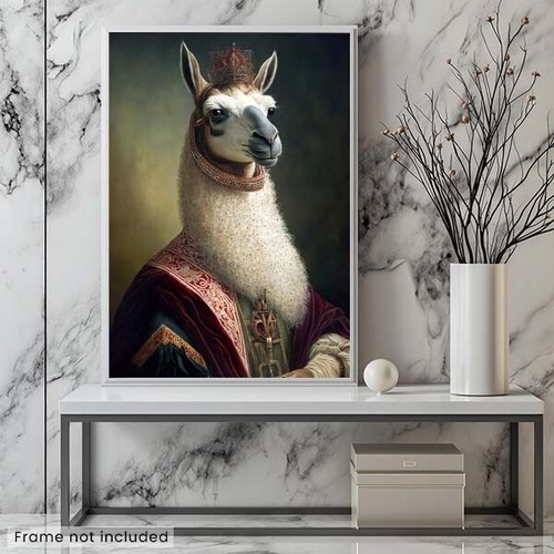 Lama Aristocratica - Animali Divertenti Carini - Poster - Foto 2 di 5