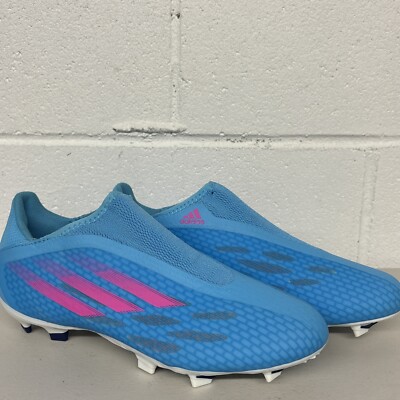 Neu Herren Sz 7 adidas X Speedflow.3 Ll Fg Blau Fußball Stollen GW7494 Rosa Blau