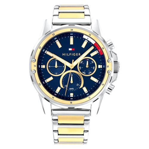 Tommy Hilfiger 1791937 Mens Mason Watch, Gold & Silver 44mm