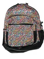 Yak Pak Backpack 4 Zipper Pockets 2 Side Pouches LARGE Multicolor School Travel