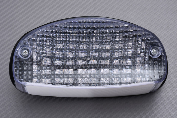 Optique arrière LED claire haute finition pour moto Honda Shadow 1100 Spirit USA