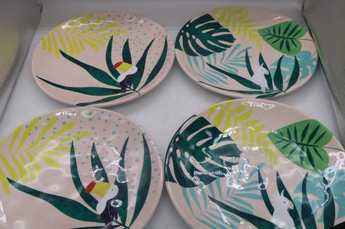 Zak Designs Large Melamine Dinner Plates-Exotic Birds-11" - Picture 5 of 7