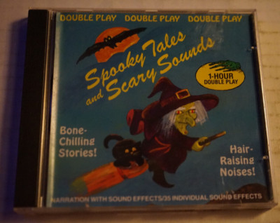 Spooky Tales and Scary Sounds 1-Hour Double Play Halloween 1993 CD Vg+  Weird