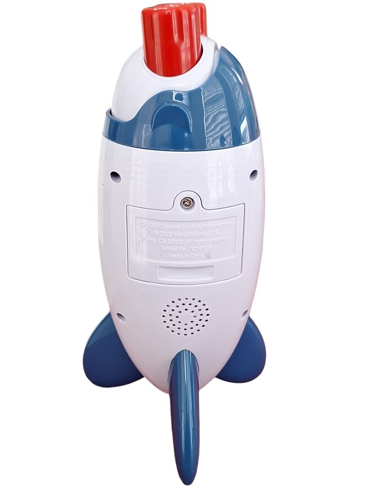 Discovery Kids Rocket Ship Projection Alarm Clock Works Great Outer