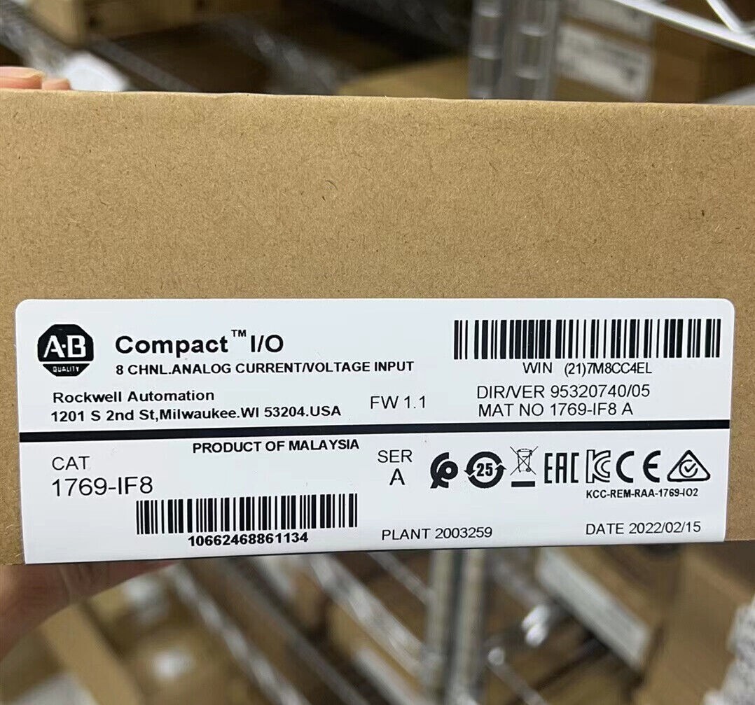 2022 New Sealed AB 1769IF8 CompactLogix 8 Pt Analog Input Module 1769