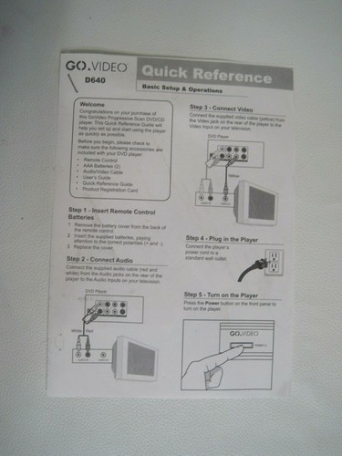 GO VIDEO D640 DVD Player (very good condition, doesn't come with remote control) - Picture 8 of 8