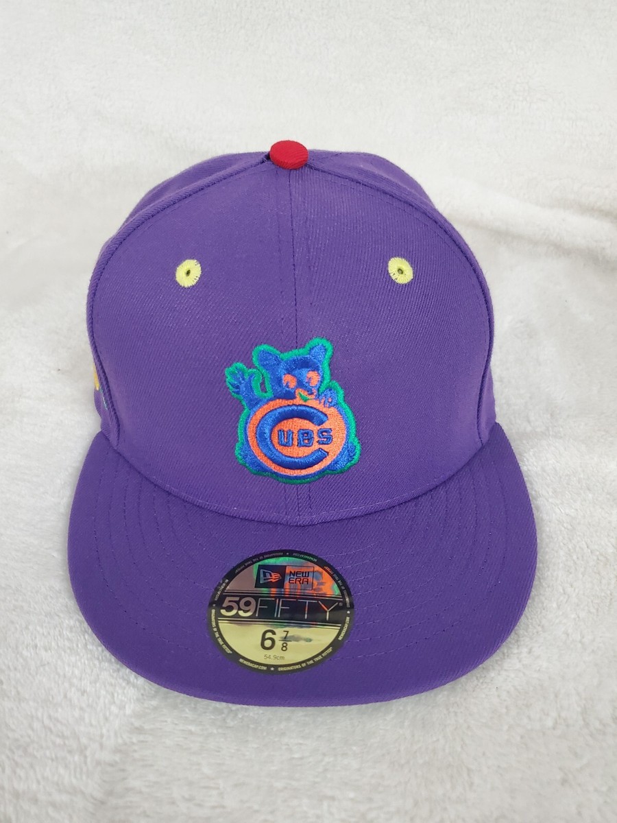 NEW ERA 59 FIFTY MLB CHICAGO CUBS PURPLE ASG 1990 FITTED HAT SZ 6
