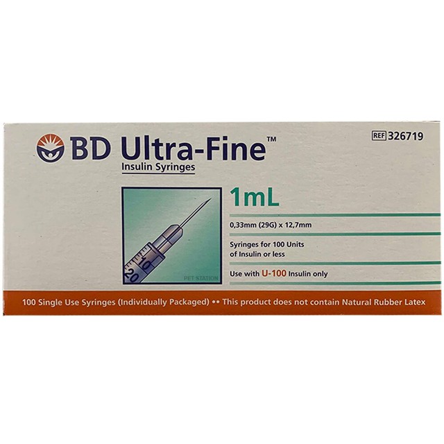 Ultra Fine 1ml Insulin Syringe Pack Of 100 For Sale Online Ebay