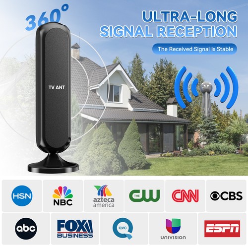 HDTV 1080P Antenna Digitale Amplificata da Esterno/Interno 360 Rotori HD TV - Foto 3 di 9