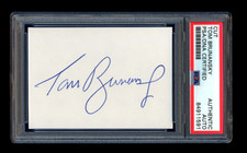 TOM BRUNANSKY SIGNED MINT CUT PSA/DNA 1987 MINNESOTA TWINS WORLD SERIES CHAMPS