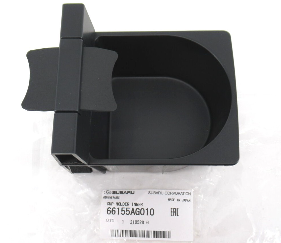 Genuine OEM Subaru 66155AG010 Center Console Cup Holder | Black