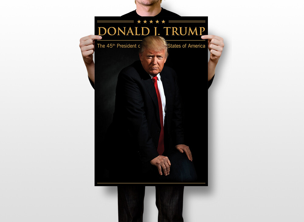 Donald J Trump President American Winner Print Wall Home Decor