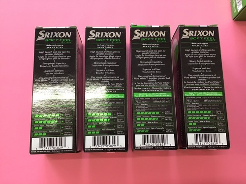 Srixon Soft Feel 2 Piece 1 Dozen Golf Balls PURE WHITE Genuine - fast ship! - Picture 8 of 19