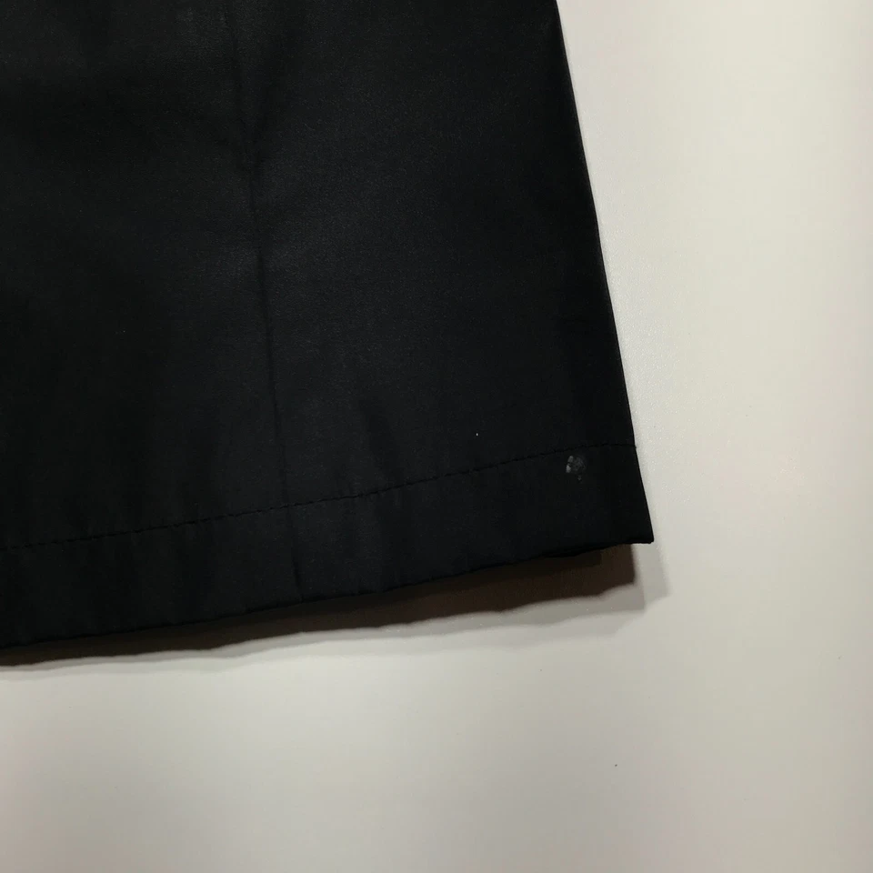 Gabardina Kenneth Cole Reaction negra botón frontal exterior viaje talla mediana Foto 4 de 4