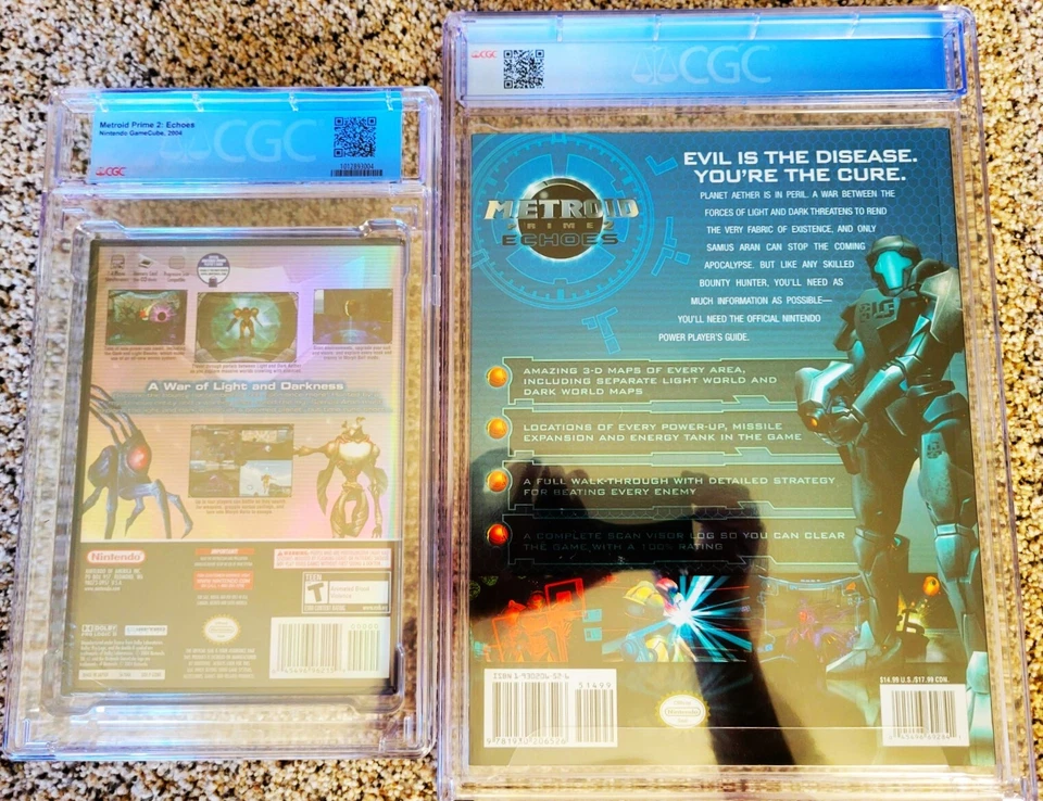 Metroid Prime 2 Echoes CGC Graded LOT Game Graded 9.6 A+ Official Guide 8.5 NEW! - Image 2 of 4