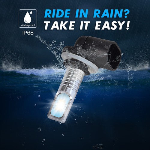 Bevinsee 881 H27W/2 LED Headlight Fog Light Globes 3000LM 100W DRL Bulbs White - Picture 6 of 8