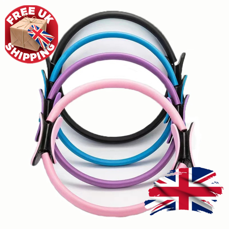 Anillo de resistencia Pilates - Círculo de fitness de doble mango para entrenamientos de yoga y gimnasio