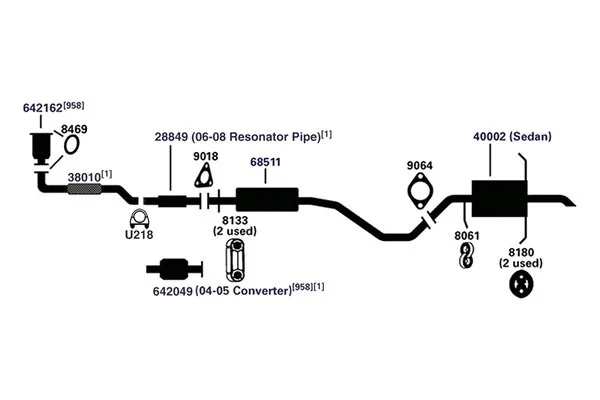 For Mitsubishi Eclipse 1995-2005 AP Exhaust 8061 Exhaust Hanger Foto 4 de 4