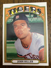 DETROIT TIGERS: John Hiller Custom Modern 1972 Style Art Card