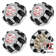 4Pcs 8 Lugs Chrome Wheel Center Caps Fit for Silverado 4PCS 8Lugs Plating 4 4