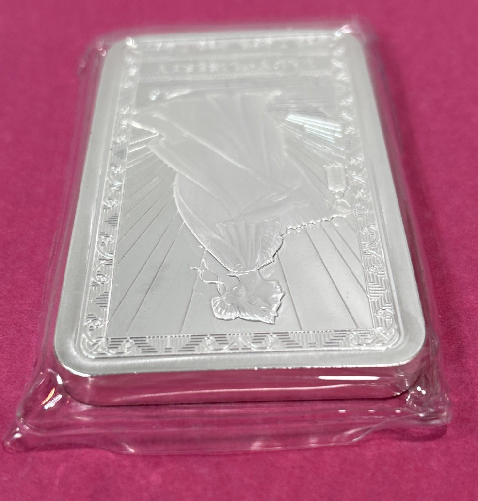 10 Oz Silver Bar Pamp Lady Of Liberty Proof Finish .999 Costco