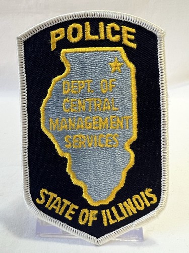 Vintage Illinois DEPT of Central Management Services Polizei Aufnäher "3x"5 brandneu - Bild 1 von 4