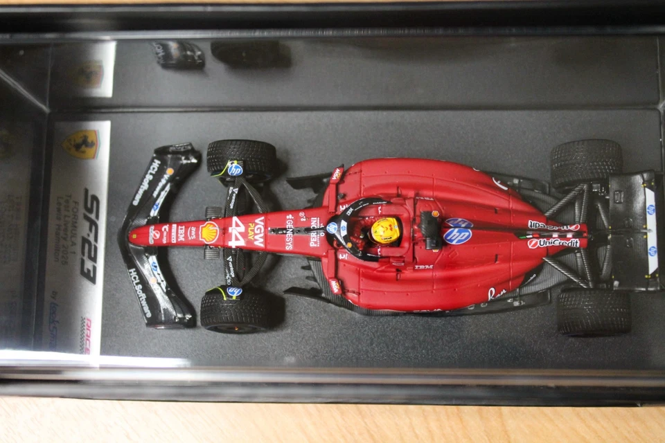 1:43 LookSmart SPARK Lewis Hamilton Ferrari SF-23 2025 Fiorano Test - Image 3 of 4