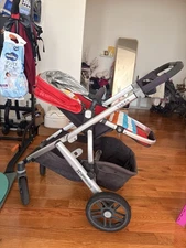 UPPAbaby Vista Stroller with Bassinet – Red