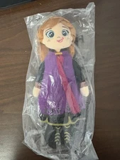 Disney Frozen Anna Plush Doll Just Play Stuffed Toy New Sealed Bag Collectible