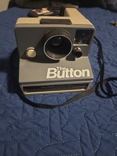Vintage 1980 Polaroid The Button Instant Land Camera with Box Made In The USA